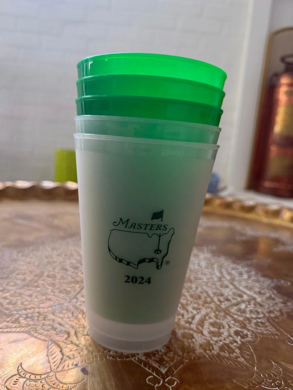Masters Tournament Plastic Tumblers - Set of 5